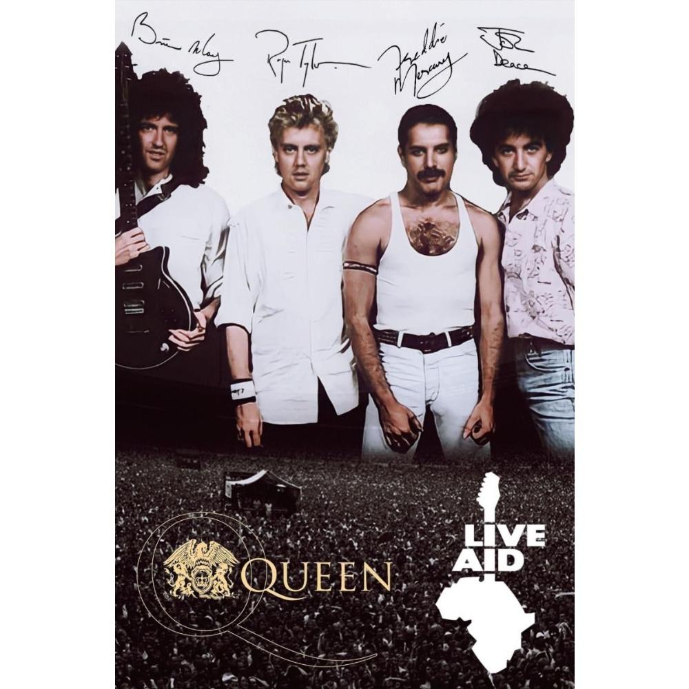 Metal Queen Band Wall Decor, Handmade 3D Tin Art for Living Room Bedroom Music Studio