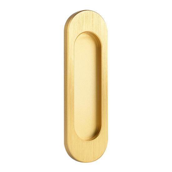 Self-Stick Oval Sliding Door Pull Aluminum Alloy Instant Stick-on Door Handle Sliding Barn Doors Windows Cabinets Hidden Recessed Pull Handle