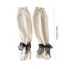 Sunproof Arm Sleeves Summer Women Girl Arm Cover with Bowknot Decals Breathable Arm Cover for Summer Spring Camping