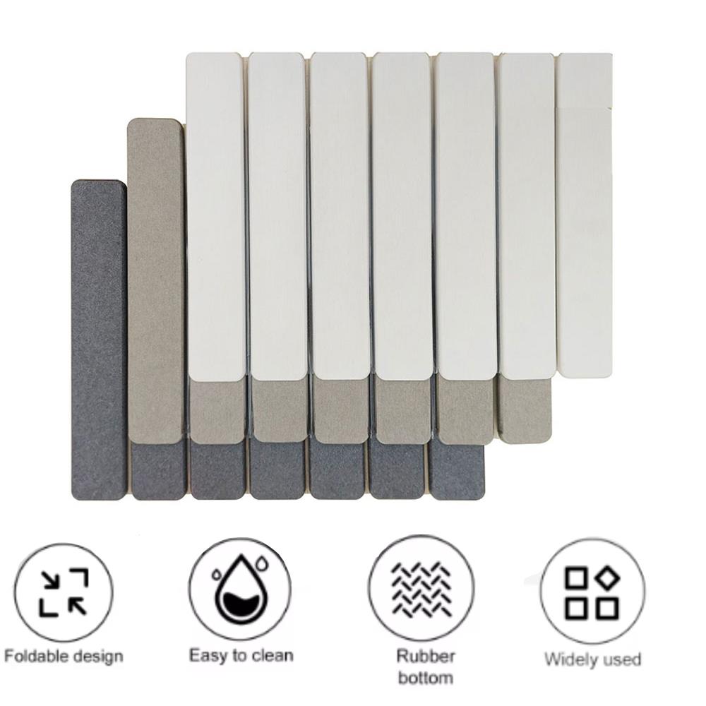 Diatom Mud Folding Pad Quick Drying Bathroom Rug Non Slip Diatomite Mats Kitchen Draining Mat Multi Functional Waterproof Mats