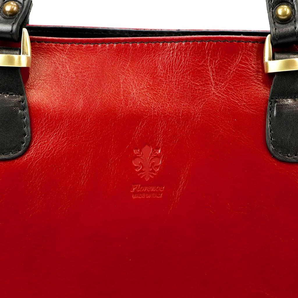 Elegante Leder-Shopperbag zum Umhängen Florence