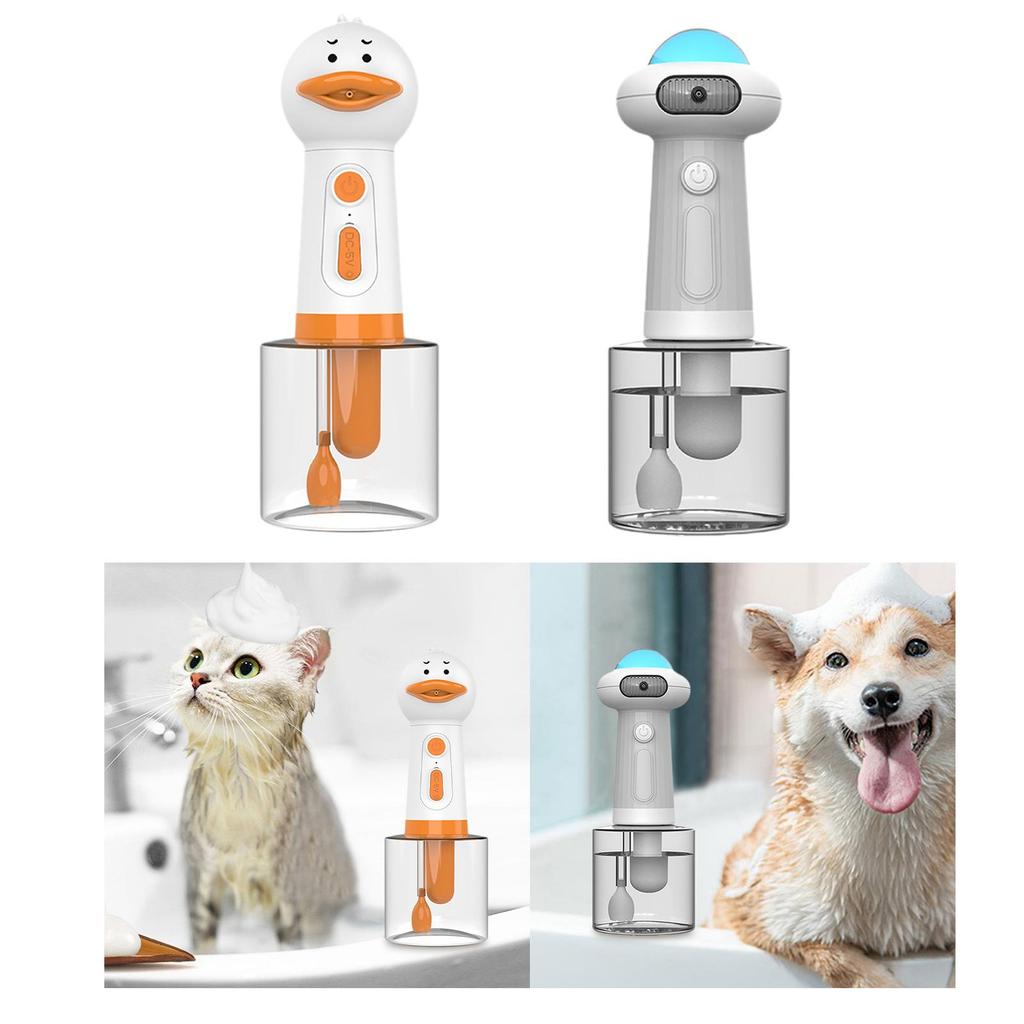 Pets Foam Soap Dispenser Foam Quickly Electric Pet Shampoo Mixing Bottle for