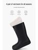 Women's High-Top Non-Slip Velveteen-Lined Waterproof Rubber Rain Boots