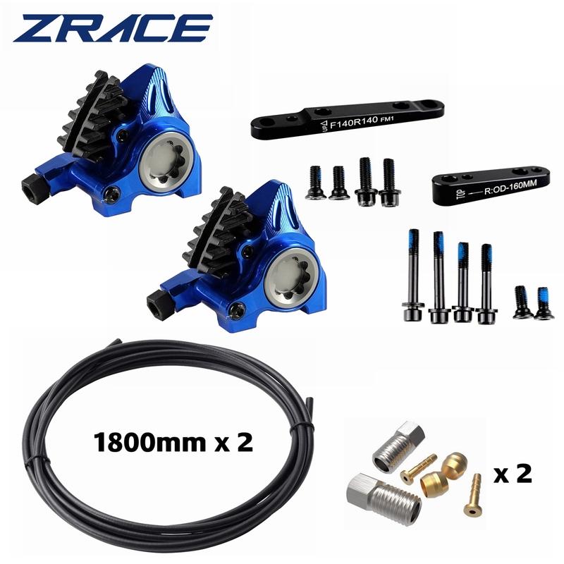 ZRACE XG Road Hydraulic Brake,Flat Mount Caliper, ICE-TECH Pads, BMX Raceing, Full CNC Lightweight