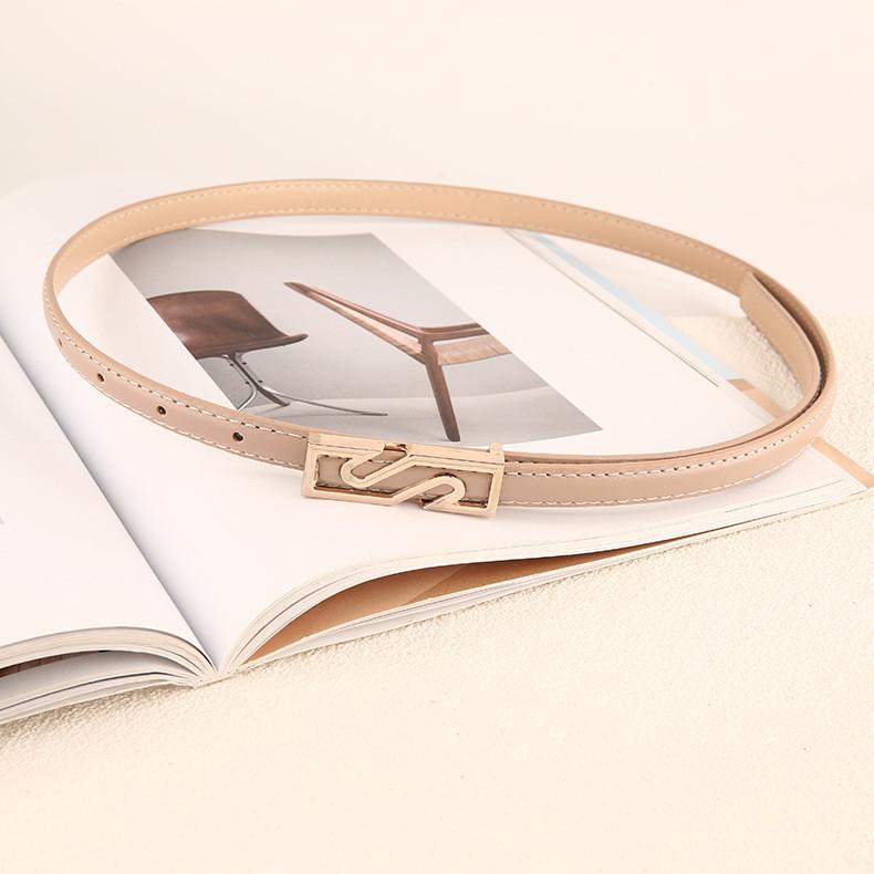 Women s Pu Leather Belt Ins Wind New Korean Style Fashion Decorative Jeans Vintage Small Waist Belt In Stock абрикосовый