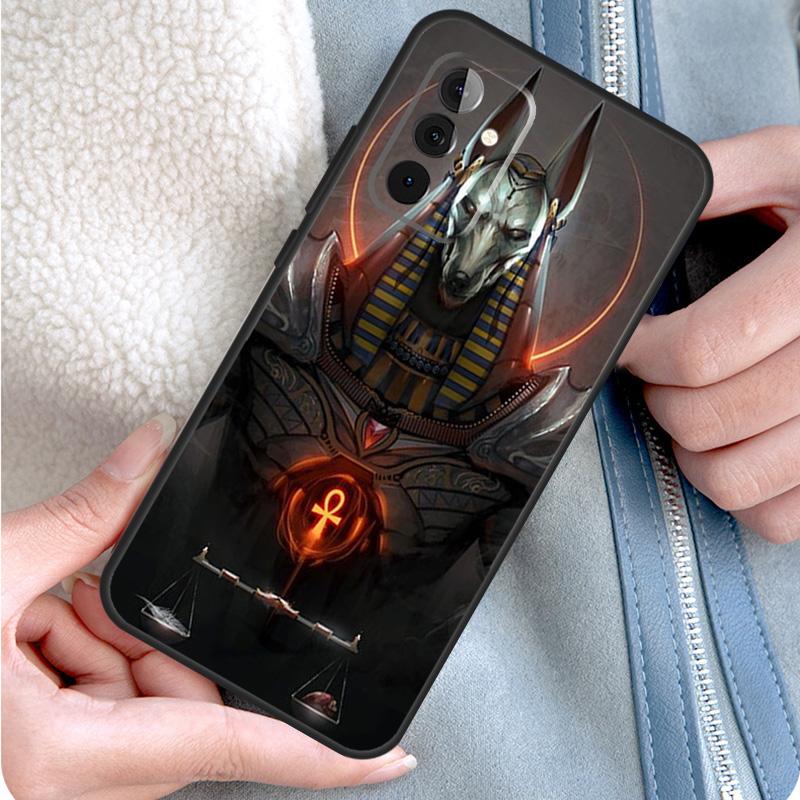 Egypt Nefertiti Anubis Ankh Phone Case For Samsung Galaxy A54 A34 A14 A15 A25 A35 A55 A53 A33 A13 A52 A32 A12 A51 A71