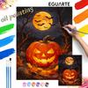 Pumpkin Halloween Oil Painting Art Coloring Painting Handmade Diy Home Decoration Painting