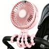 Octopus Baby Stroller & Desktop Mini Fan with USB Charging Tripod