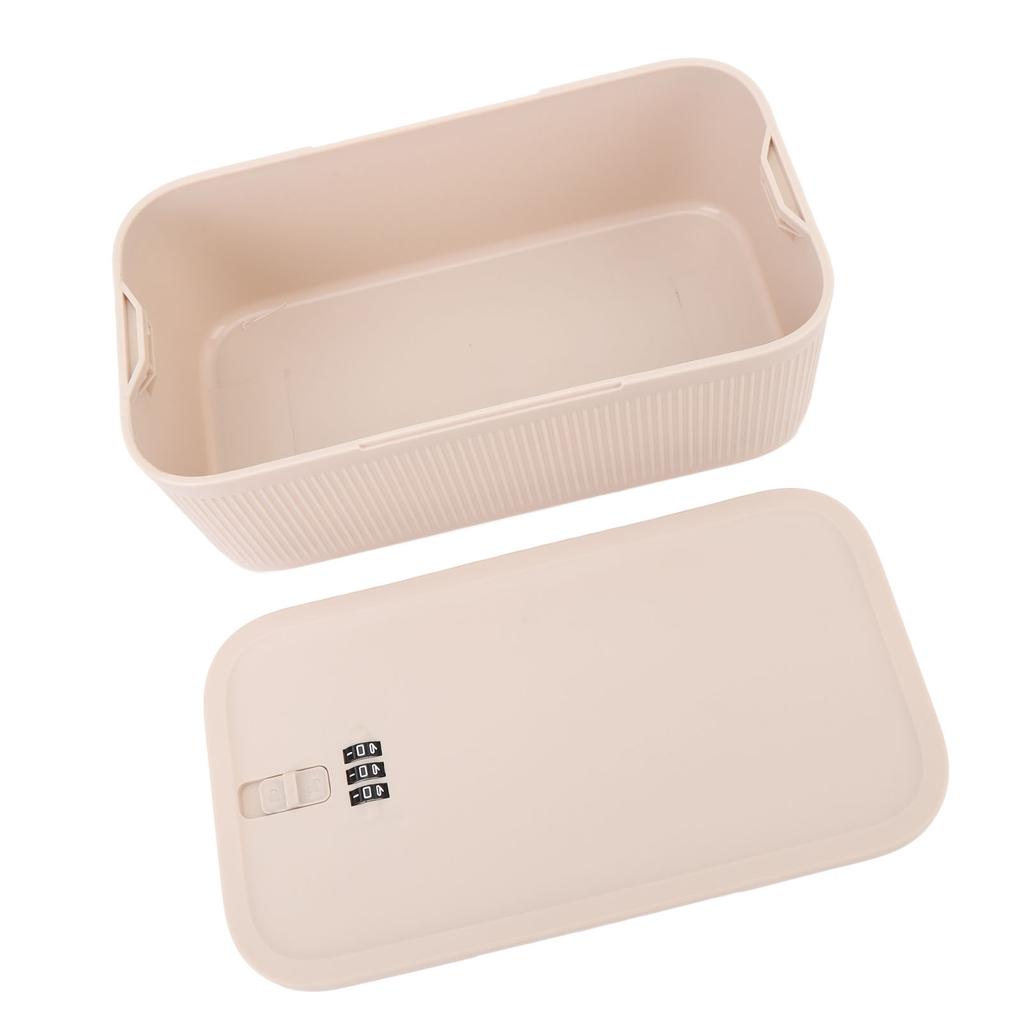 Portable Small Lock Box Combination Lock Box Personal Travel Secure Box with Password for Dorm Trave