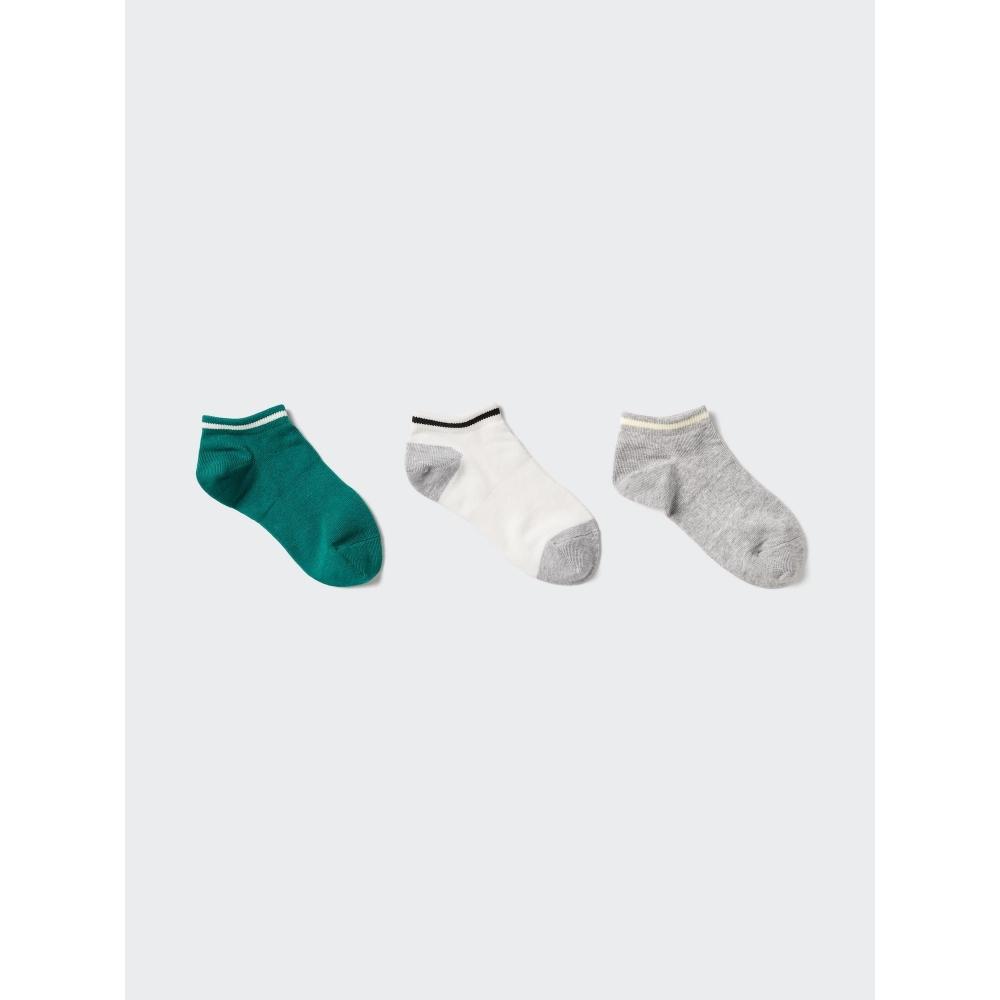 

Короткие носки Uniqlo Japan, набор из 3 пар 54 GREEN/1620cm
