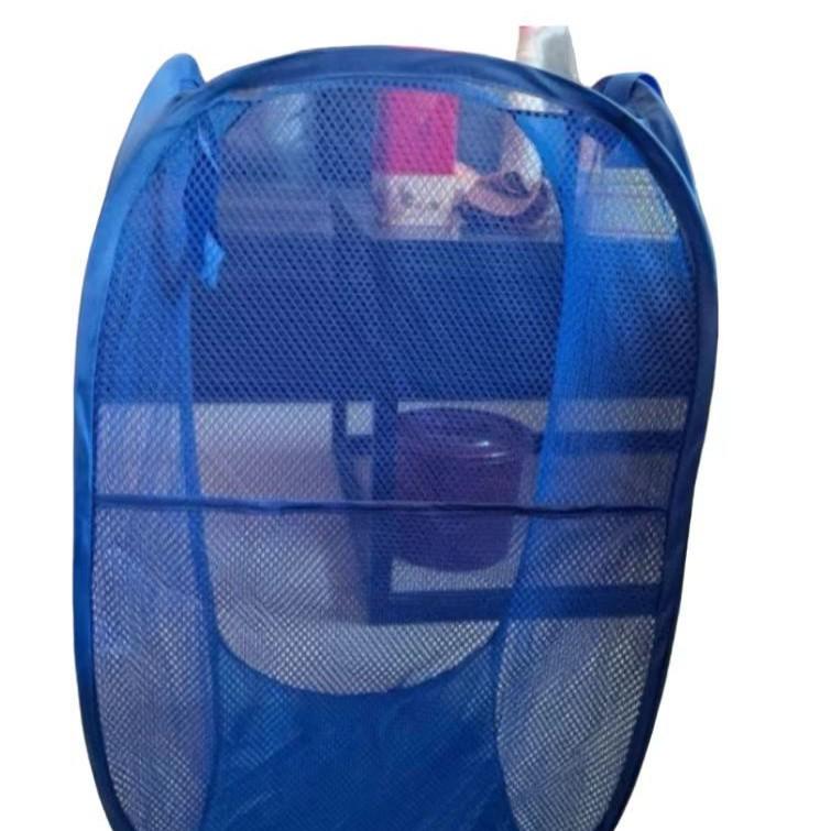 Foldable Mesh Laundry Basket, Large Capacity for Dirty Clothes and Bathroom Storage