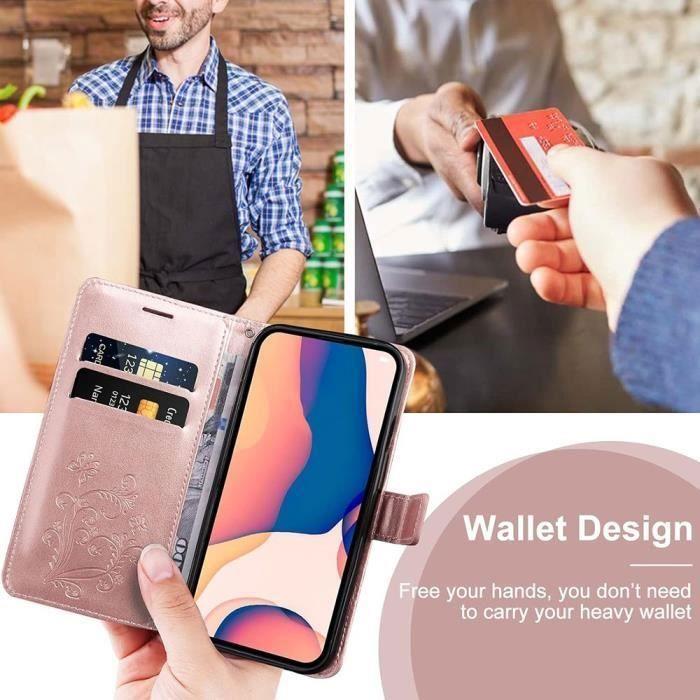 Coque de protection - Booling - pour Samsung Galaxy A25 5G - Rose - Motif papillon -2 Verre Trempé