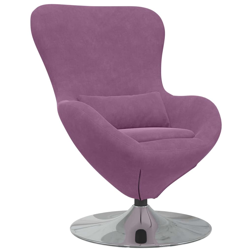 Egg Chair Purple Velvet