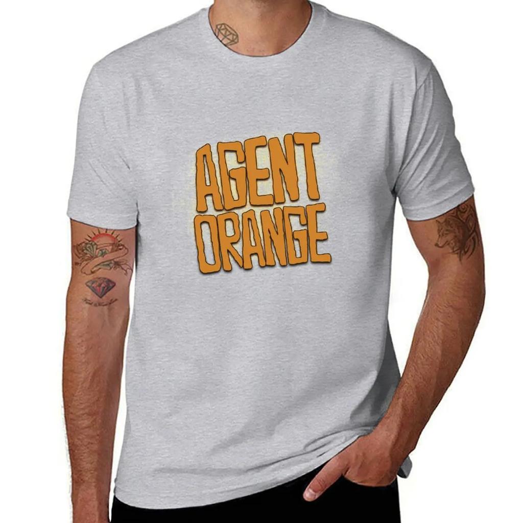 Agent Orange TShirt anime Aesthetic clothing men graphic t shirts 2025 new model