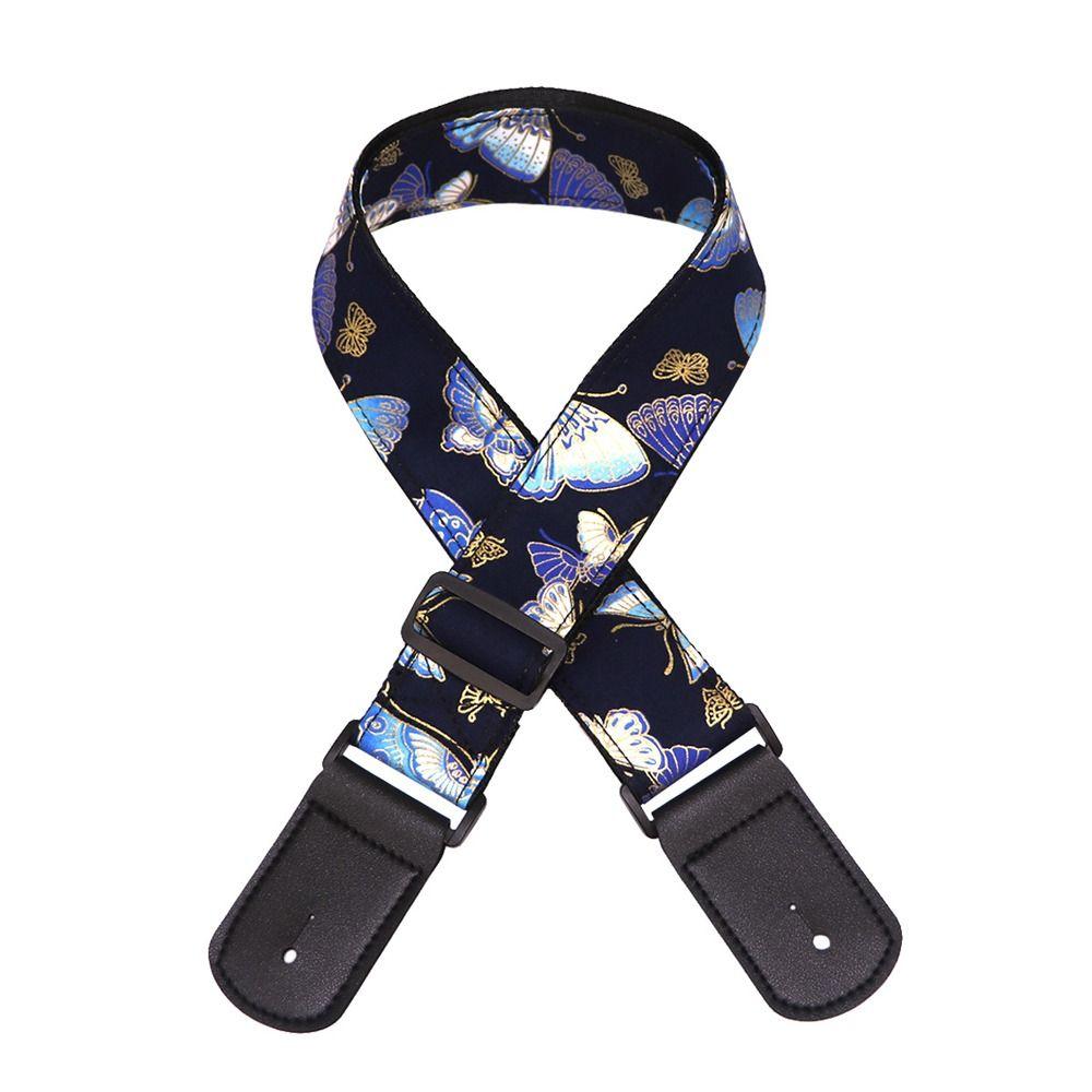 

Вышитый Принт Гитарный Ремень Винтажный Гитарный Наплечный Ремень Фольклорная Электрогитара style 5