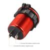 Red 12V Dual USB 4.2A Car Cigarette Lighter Charger Socket LED Digital Voltmeter