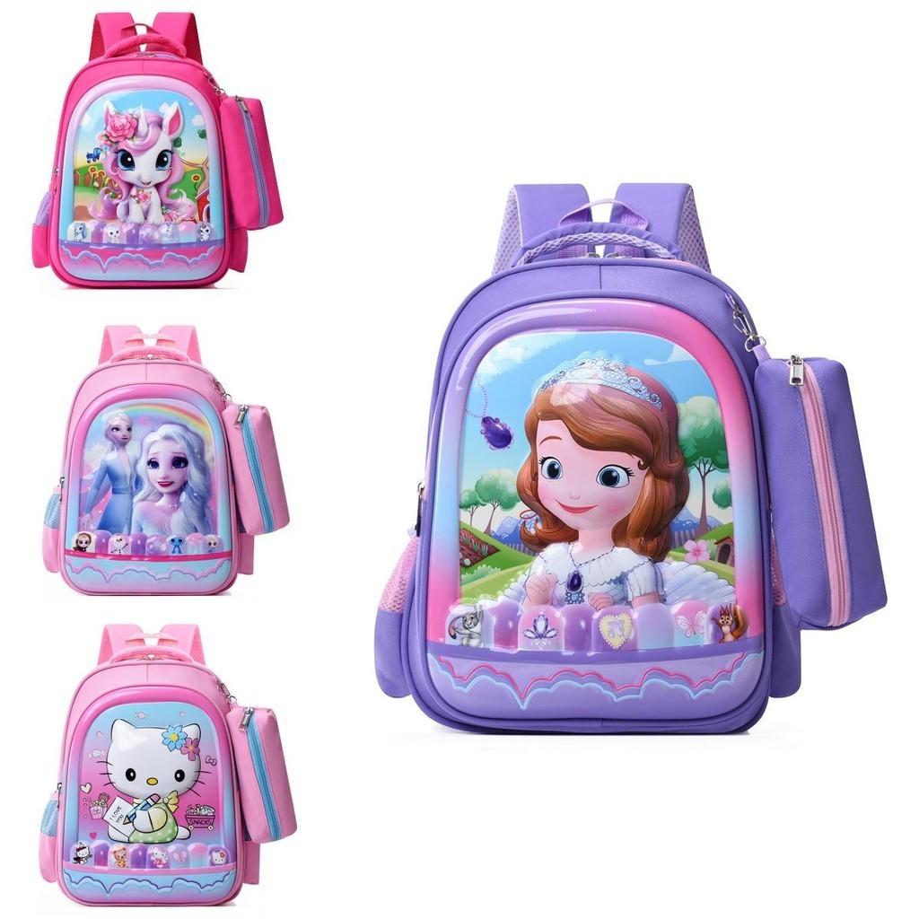 Trendy Kids Backpack Spiderman Kuromi Preschool Bag Cute Nylon Cartoon Design