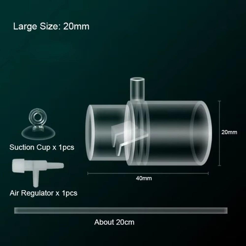 

Acrylic Fish Tank Water Pump Filters Clear Dissolved Oxygen Diffuser Aquarium Water Outlet Nozzle 20mm