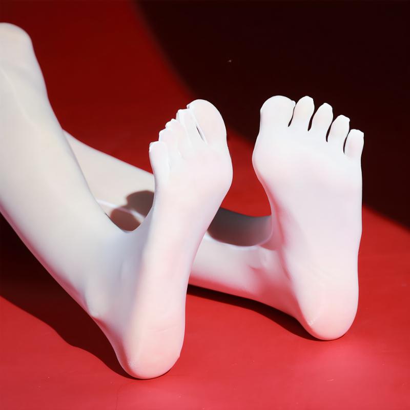 

Women Sexy Stockings With Toes High Elastic Smooth Pantyhose 912-Pin Oil Glittering Glossy Sockings High Waisted Transparent Socks open crotch