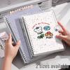 B5 High-Value Ink Splash PVC Soft Shell Loose-Leaf Notebook for Students