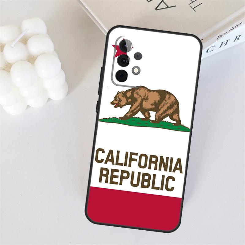 

California Flag For Samsung Galaxy A53 A33 A55 A35 A15 A22 A32 A52 A54 A34 A14 A56 A36 A26 A16 A05 A06 Case Samsung A26