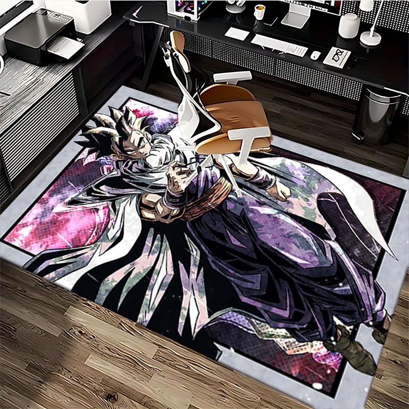 1pc Anime Dragon Ball Z Goku Chair Mat Office Desk Carpet, Non Slip Rug for Home Decor, Gaming Room, Seasonal Gift