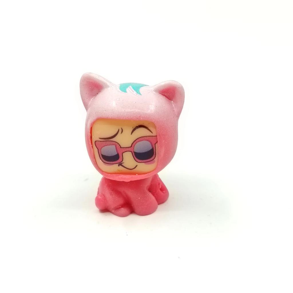 1pcs Original Moji Pops Collection Toys Adventure Series 1-3 Swap Faced Solf Mini Figures Kawai Toy For Girls Christmas Gift