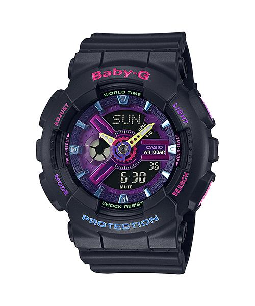 

Casio Men s Resin 100M Water Resistant Analog Shock Resistant Quartz Watch BA-110TM-1A чёрный