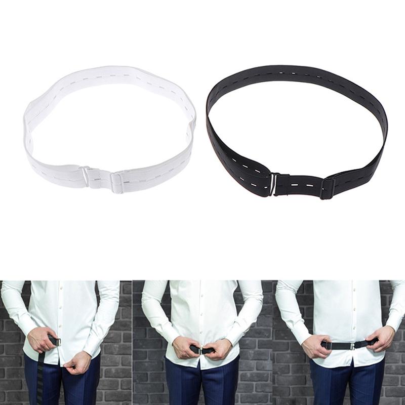 1X Adjustable Belt Shirt Non-Slip Wrinkle-Proof Shirt Holder Straps Locking Belt