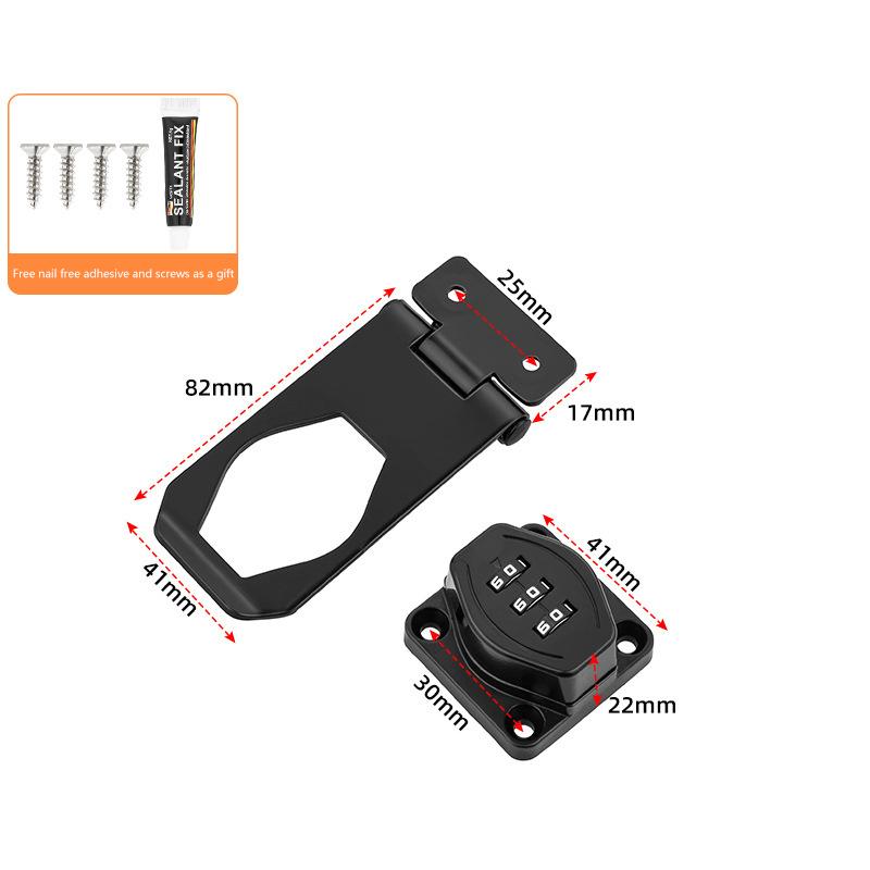 3-Digit Combination Lock Easy To Install Zinc Alloy Password Drawer Locks Mechanical Dial Cabinet Security Cam Lock Refrigerator