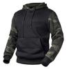 Men's Autumn/Winter Camouflage Color Block Hoodie - American Retro Trend