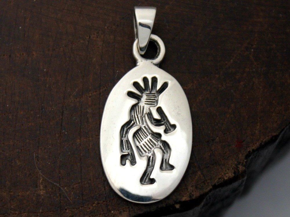 Native American Indian Kokopelli Silver 925 Pendant Women's Men's
