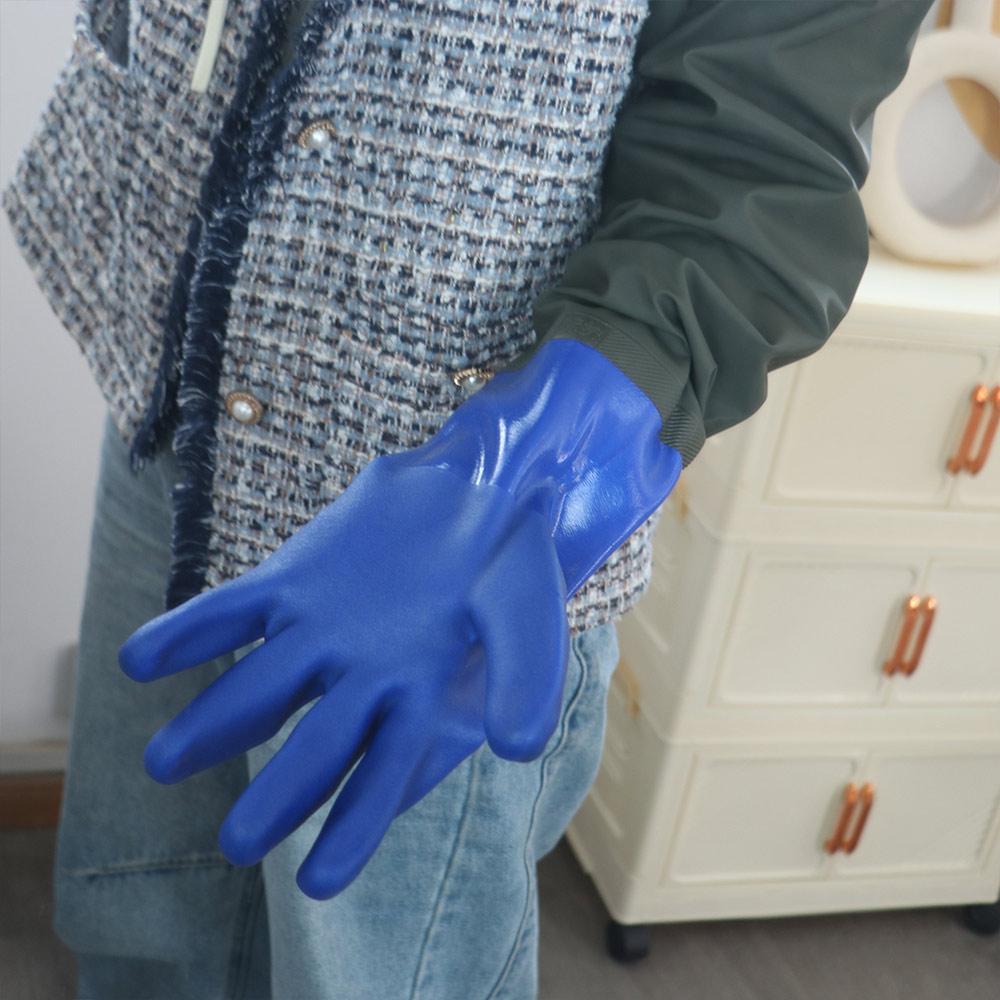 1 Pair Reusable Rubber Glove Chemical Resistant Work Safe Gloves  Kitchen