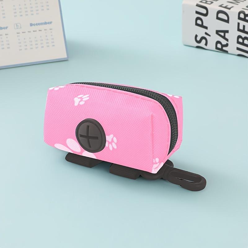 Portable Dog Waste Bag Dispenser - Durable Polyester, Convenient Pet Poop Bag Holder for Outdoor Use
