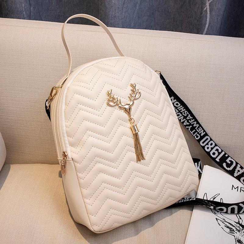 Backpack Versatile Fashion Niche Textured Women's Bag Large Capacity Mobile Phone Makeup Backpack