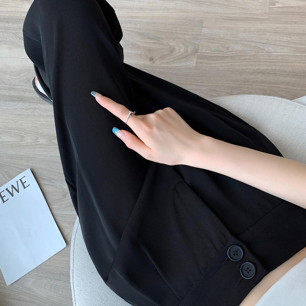 Spring New High Waist Drape Straight Casual High-end Spring and Summer Suit Pants Women