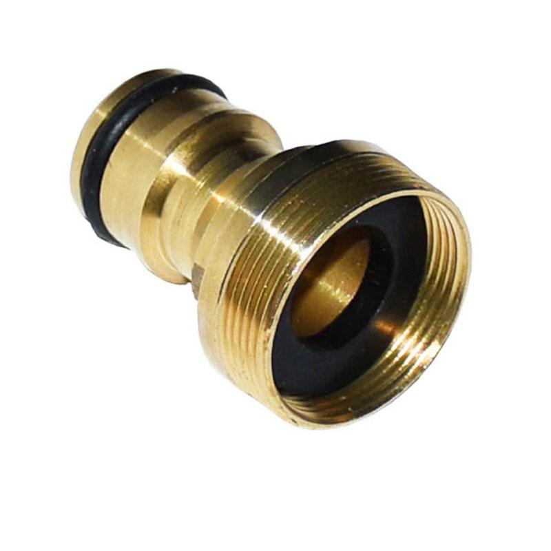

Wxrwxy Faucet Connector M 24 Threaded Brass Connector Water Gun Accessories M 22 Faucet Adapter Tooth Pitch 1 mm 2Pcs M24-M22