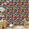 Wallpaper Small Flowers Sea and Turquoise for the Living Room and Bedroom 50x1000