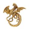 Winged Dragon Brooch Retro Colorful Dragon Brooch Pin Decorative Alloy Lapel Pin Clothes Accessory for Backpack Hats Jackets Decoration