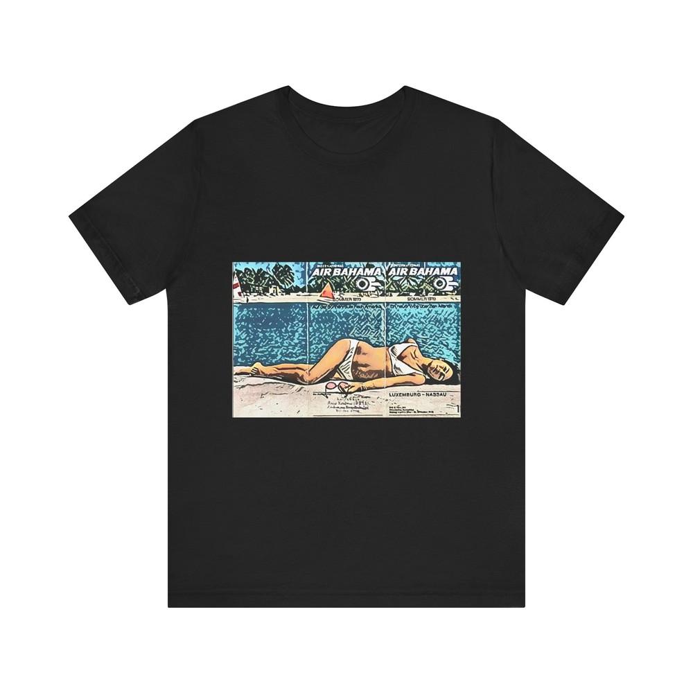 

Air Bahama Retro Ad Graphic Print Crewneck Unisex Jersey Short Sleeve Tee Shirt M
