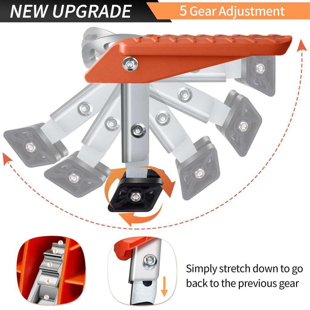 TOOENJOY Car Side Step Car Door Side Pedal Foldable Door Step Car Wash Aid