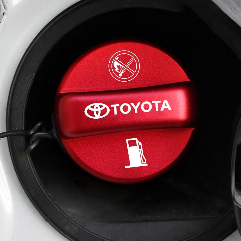 AAAL1 Metal Car Fuel Tank Cap Cover Dirt and Scratch Resistant for Toyota RAV4 Highlander Prado Crown Exterior Styling Accessories