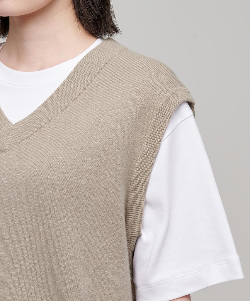MUSINSA STANDARD WOMAN Women'S Lambswool Knit Vest [Beige]