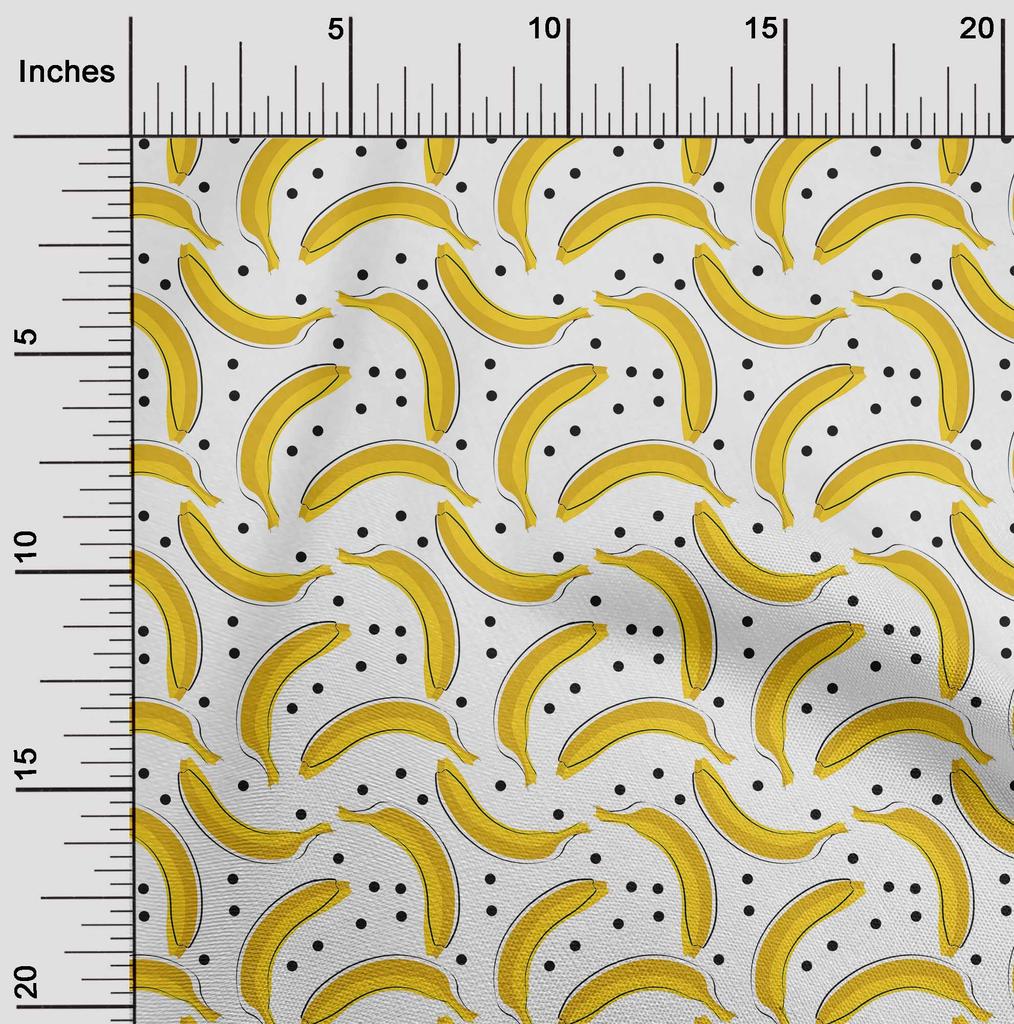 oneOone Cotton Flex Green Fabric Fruits Pineapple Sewing Fabric By The Yard Printed Diy Clothing Sewing Supplies 40 Inch
