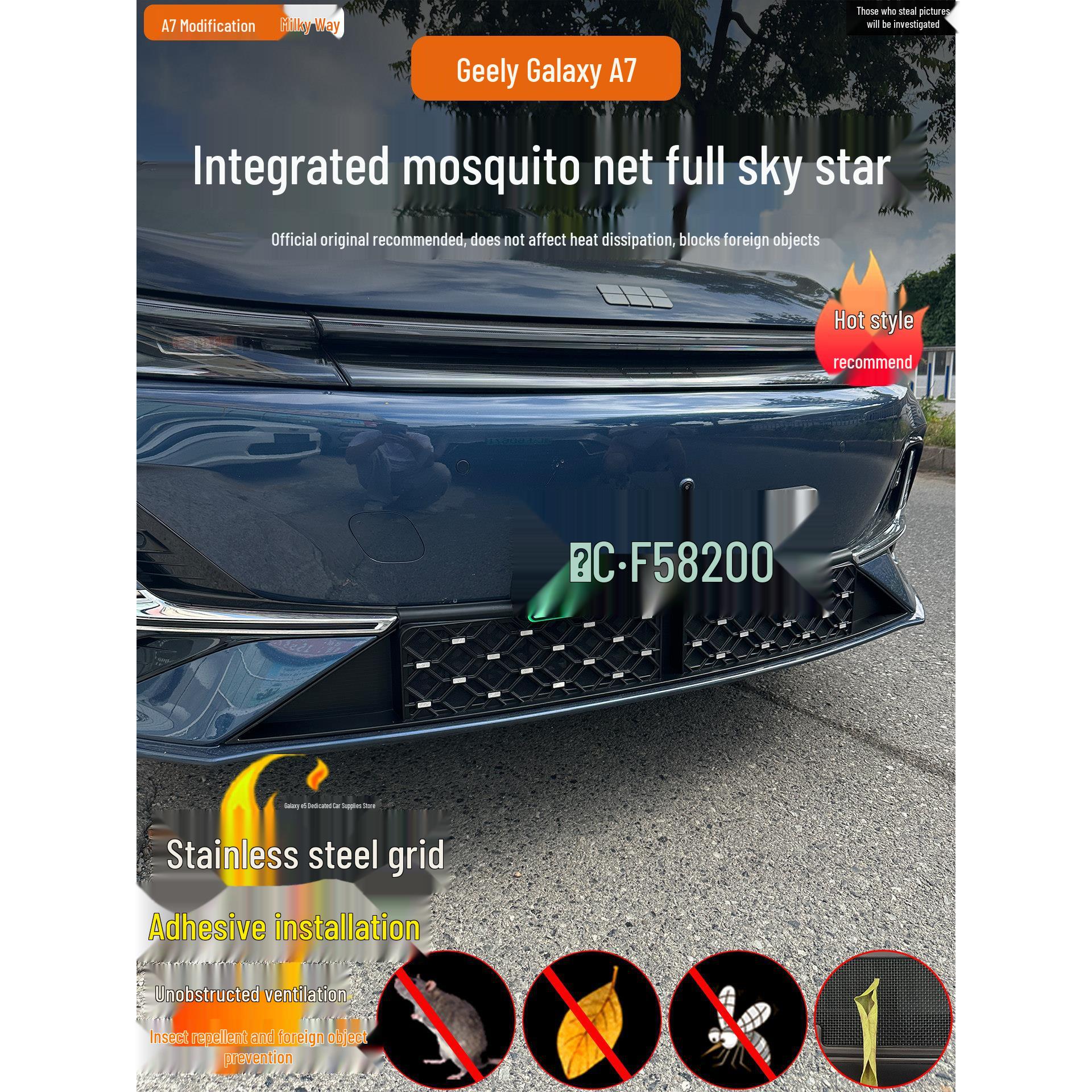 Galaxy Geely A7 Exterior Insect & Dust Net Radiator Accessory Other