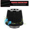 Clamp-on Air Intake Filter, 3/3.5/4 Inch High Flow Vehicle Engine Air Filters Replacement, Washable & Reusable Round Tapered Cone Filters for Cars