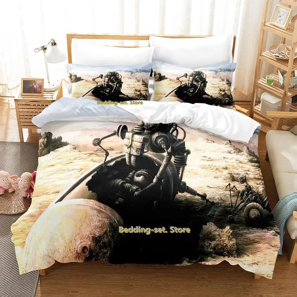 Ny Sci Fi Robot Sängklädesset Enkel Twin Full Queen King Size Sängset Vuxen Barn Sovrum Påslakanset Anime parure de lit Säng