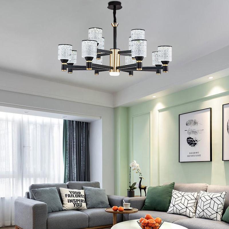 Lámpara nórdica moderna minimalista para sala de estar, lámpara de comedor, lámpara de dormitorio, iluminación atmosférica de lujo europea, iluminación para el hogar