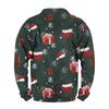 Men's Buttoned Sweatshirt With European And American /winter Printed Long Sleeved Sweatshirt