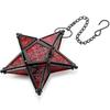 Pointed Christmas Five Star Glass Candles House Ornament Candleholder Decoration